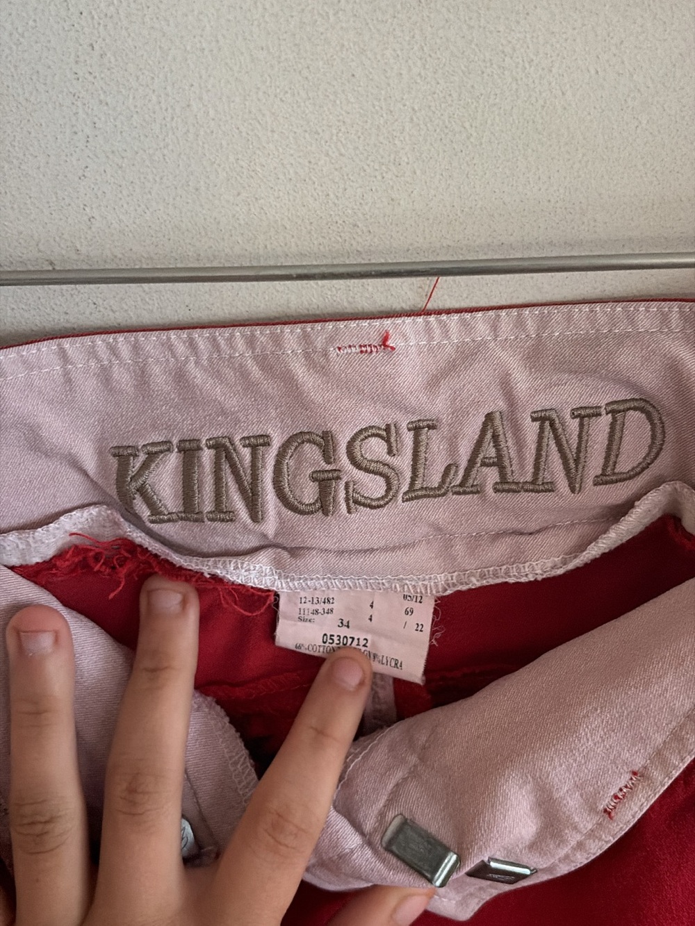 Red Riding Breech-Style Riding Pants - Picture 3 of 3